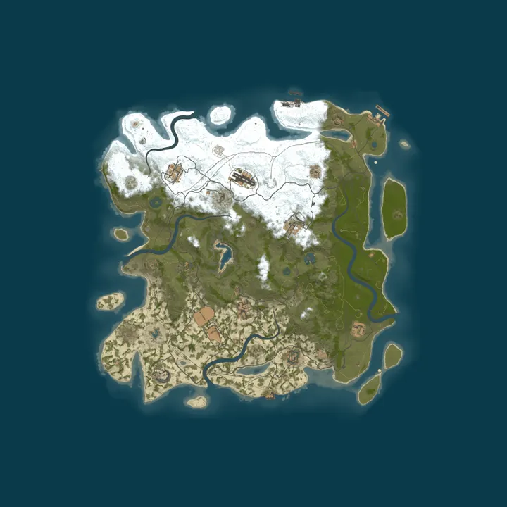 Map of ZLOY RUST 2x | ДЛЯ НОВИЧКОВ | RaidBases | Wipe 07.10