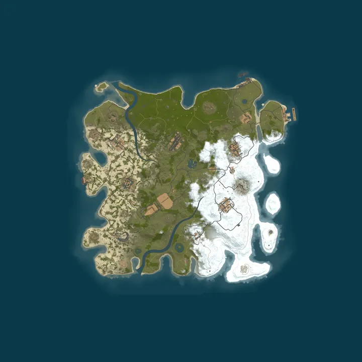 Map of [EU] MapleRust 2x Solo/Duo | 50% Upkeep | Raid Time