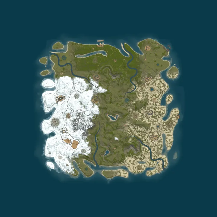 Map of 24HG No Mans Land 2x | Solo/Duo/Trio | No-BP | Weekly