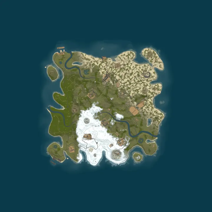 Map of Wicked Pissah 2X|PVE|RaidableBases|2 Week purge