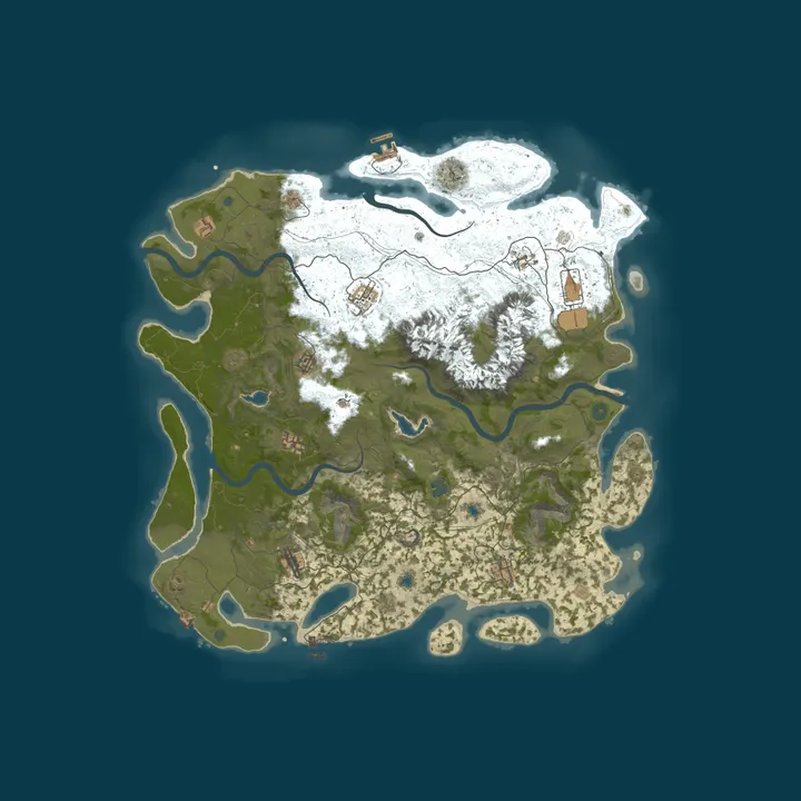 Map of The Rusty Pie Vanilla Community Server [US] - SOLO/DUO/TRIO/QUA