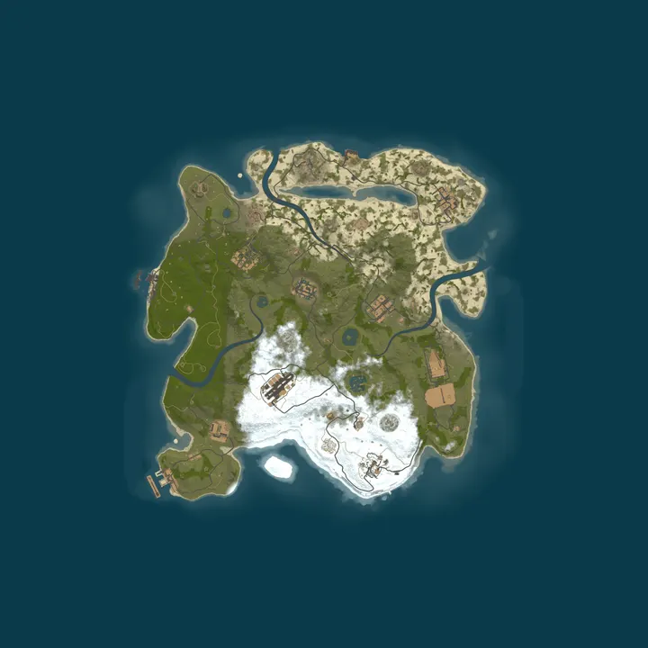 Map of КОВЧЕГ — тест рейдов и супермарке