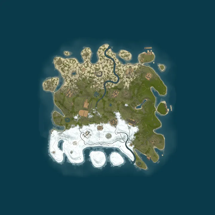 Map of Rust Server