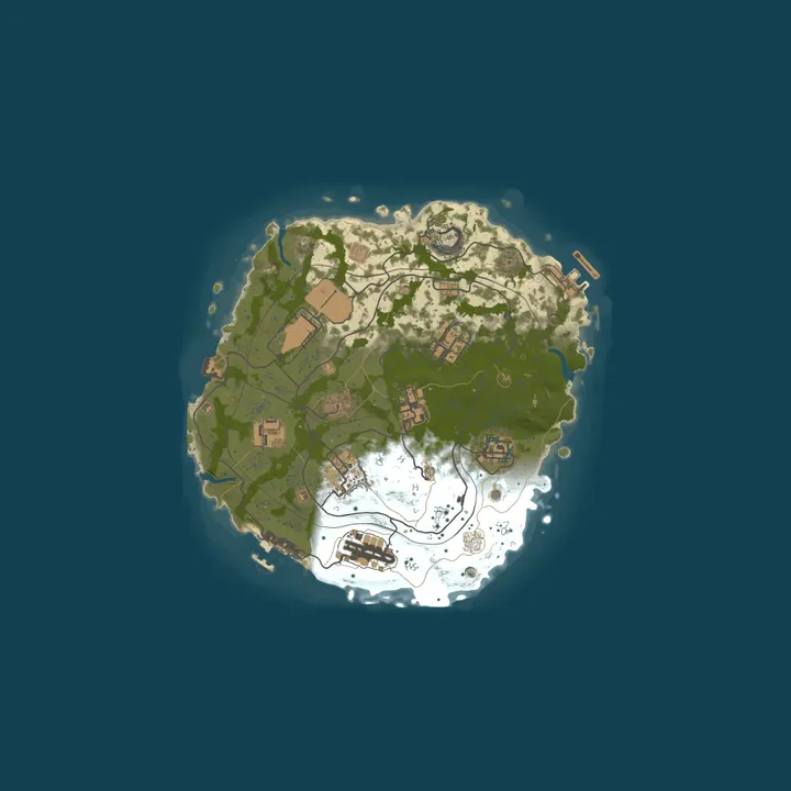 Map of BORN TO KILL | PVE SURVIVAL | LOW DECAY