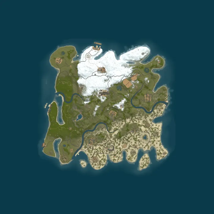 Map of RUST PIRATE X2[KIT|EVENT|SKIN|BOTS] РОССИЯ 11.09