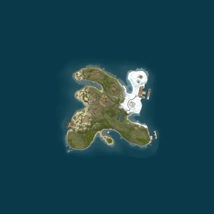 Map of Hoor House Rust Server