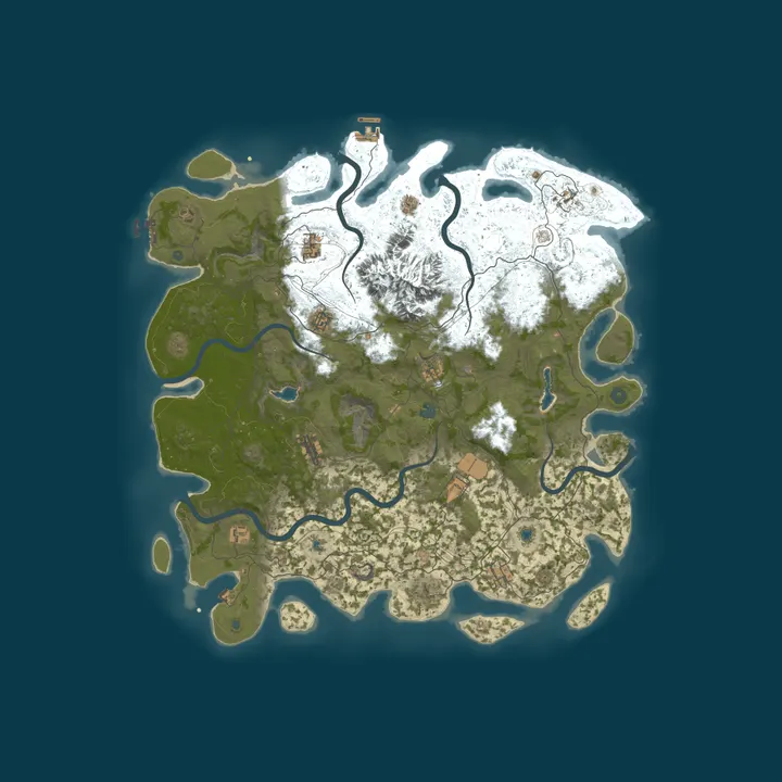 Map of Tonzter's Rusty Wasteland