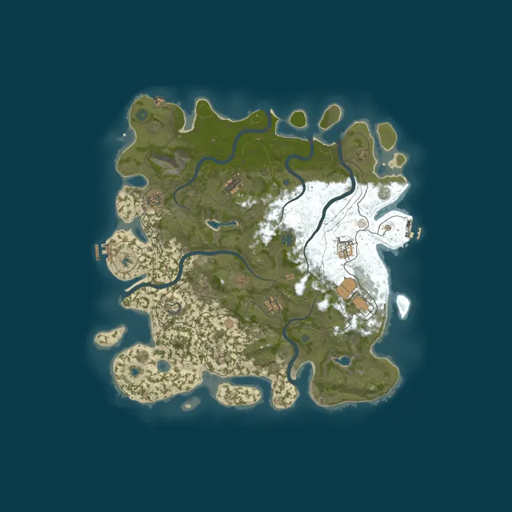 Map of Rust Server