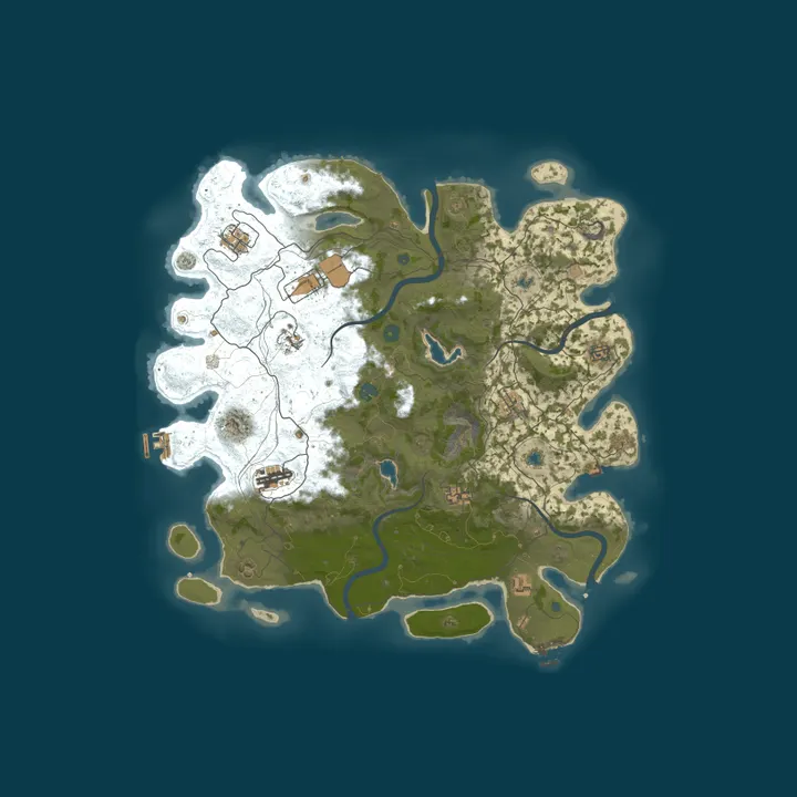 Map of RedBeardsRust.com | 5x No Limits | Noob Friendly